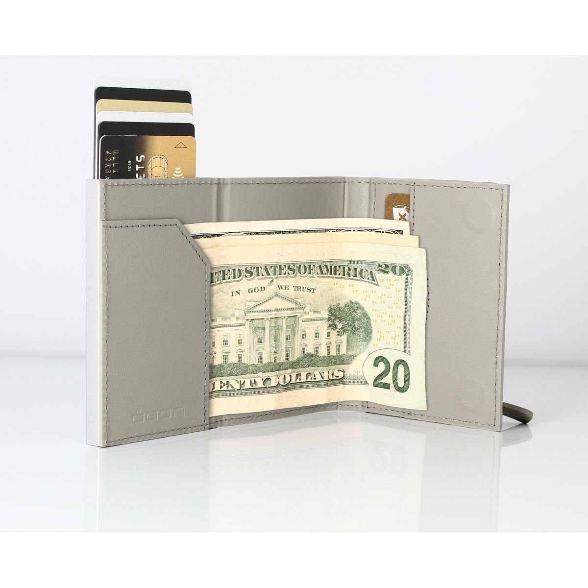 OGON Cascade Card Case Wallet With Zipper - Blaster